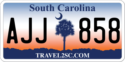 SC license plate AJJ858