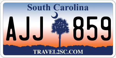 SC license plate AJJ859