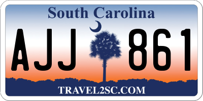 SC license plate AJJ861