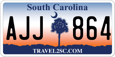 SC license plate AJJ864