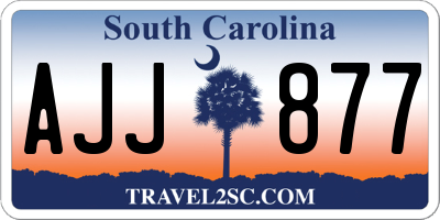 SC license plate AJJ877