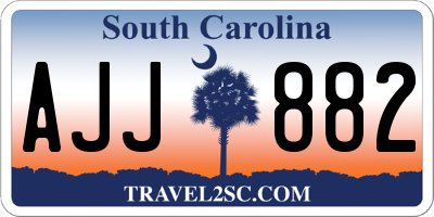 SC license plate AJJ882