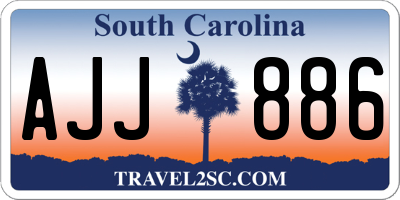 SC license plate AJJ886