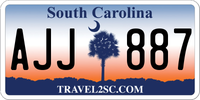 SC license plate AJJ887