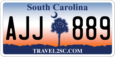 SC license plate AJJ889