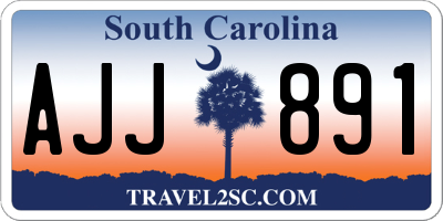 SC license plate AJJ891