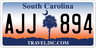SC license plate AJJ894