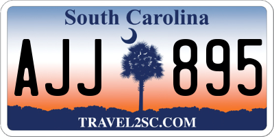 SC license plate AJJ895