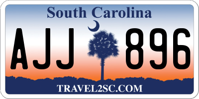 SC license plate AJJ896