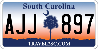 SC license plate AJJ897