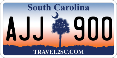 SC license plate AJJ900