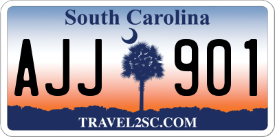 SC license plate AJJ901