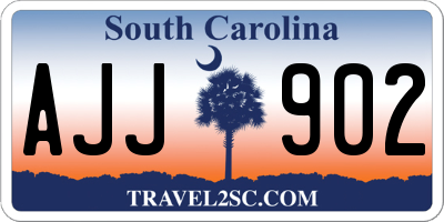 SC license plate AJJ902