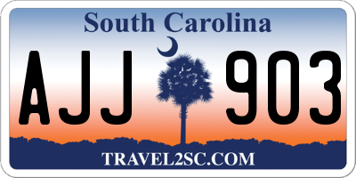 SC license plate AJJ903
