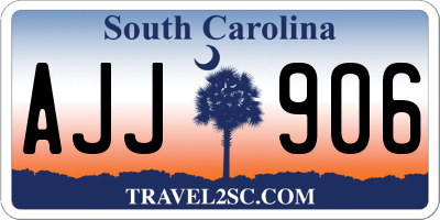 SC license plate AJJ906