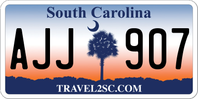 SC license plate AJJ907