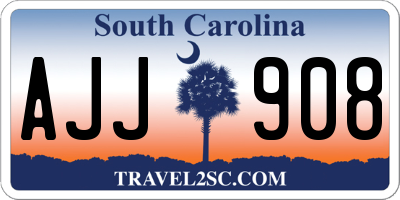 SC license plate AJJ908