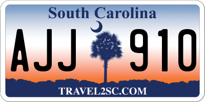 SC license plate AJJ910