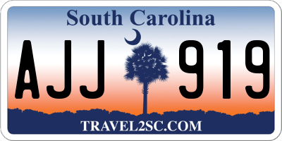SC license plate AJJ919