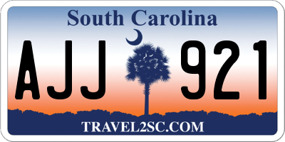 SC license plate AJJ921