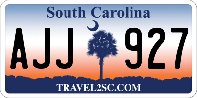 SC license plate AJJ927