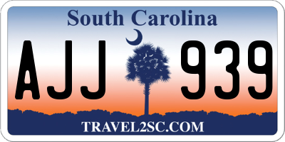 SC license plate AJJ939