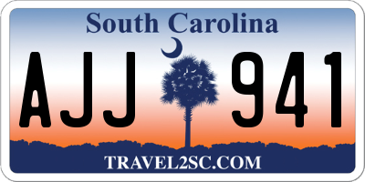 SC license plate AJJ941
