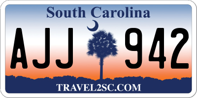SC license plate AJJ942