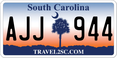 SC license plate AJJ944