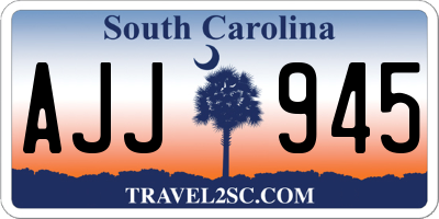 SC license plate AJJ945