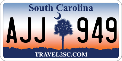 SC license plate AJJ949