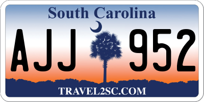 SC license plate AJJ952