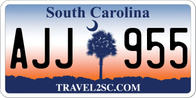 SC license plate AJJ955