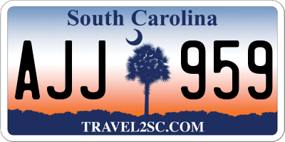 SC license plate AJJ959