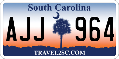 SC license plate AJJ964