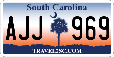 SC license plate AJJ969