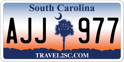 SC license plate AJJ977