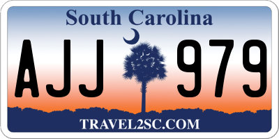 SC license plate AJJ979