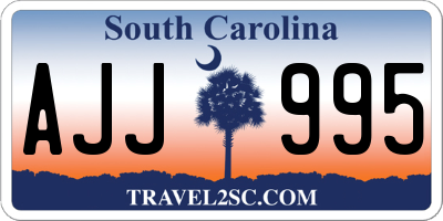 SC license plate AJJ995