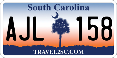 SC license plate AJL158