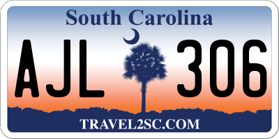SC license plate AJL306
