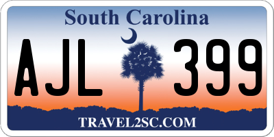 SC license plate AJL399