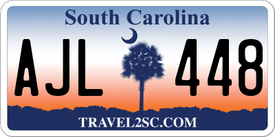 SC license plate AJL448