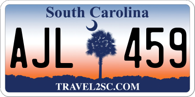 SC license plate AJL459