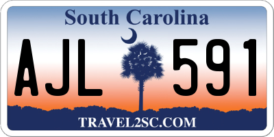 SC license plate AJL591