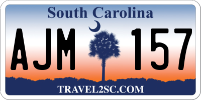 SC license plate AJM157
