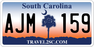SC license plate AJM159
