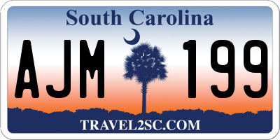 SC license plate AJM199