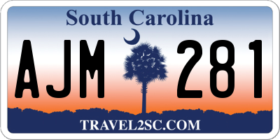 SC license plate AJM281