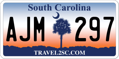 SC license plate AJM297